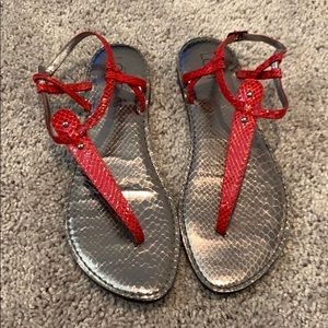 Ann Taylor Loft Red sandals